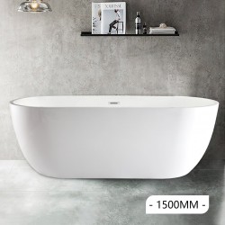 1500x700x580mm Oval Bathtub Freestanding Acrylic Apron White Bath Tub 1500x700x580mm Oval Bathtub Freestanding Acrylic Apron White Bath Tub